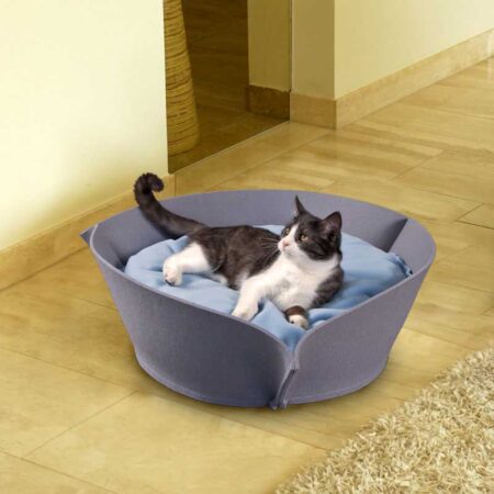 112501 bild92 cat basket felt orthopaedic comfy cozy